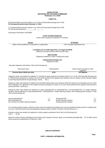 Thumbnail Avant Technologies Inc. 10-Q Quarterly Report FY2025 