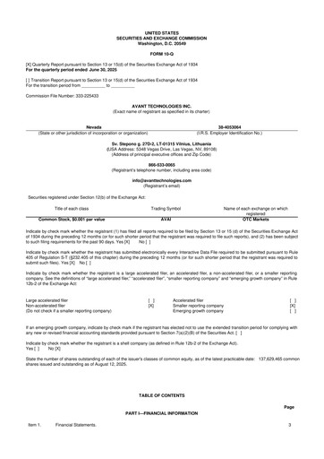 Thumbnail Avant Technologies Inc. 10-Q Quarterly Report FY2026 