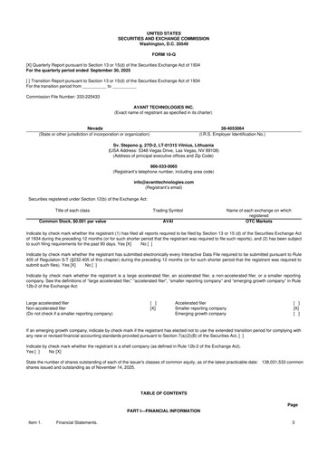 Thumbnail Avant Technologies Inc. 10-Q Quarterly Report FY2026 