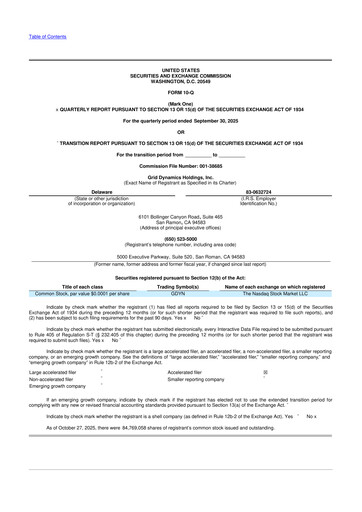 Thumbnail Grid Dynamics 10-Q Quarterly Report FY2025 