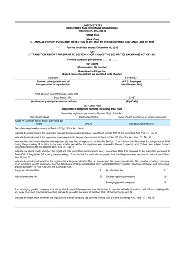 Miniature Greenlane Holdings, Inc. 10-K Rapport annuel 2019