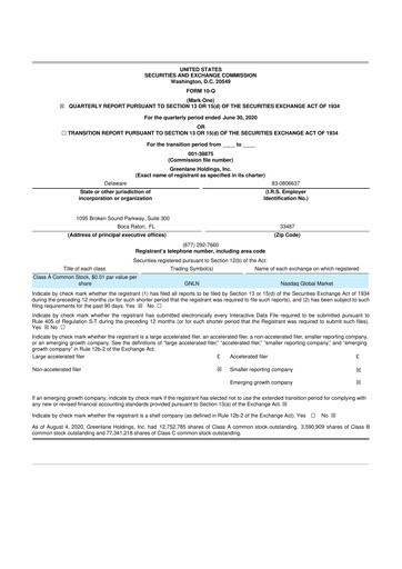 Thumbnail Greenlane Holdings, Inc. 10-Q Quarterly Report FY2020 