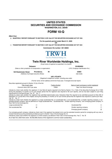 Thumbnail Bally's Corporation 10-Q Quarterly Report FY2020 