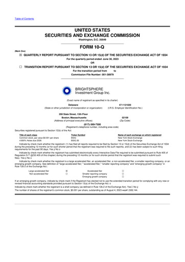 Thumbnail Acadian Asset Management 10-Q Quarterly Report FY2023 