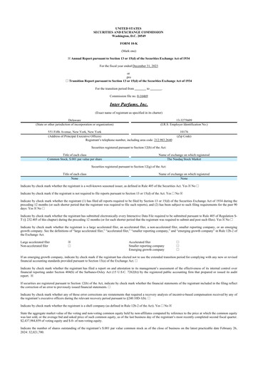 Thumbnail Interparfums 10-K Annual Report 2023