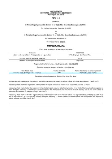 Thumbnail Interparfums 10-K Annual Report 2025