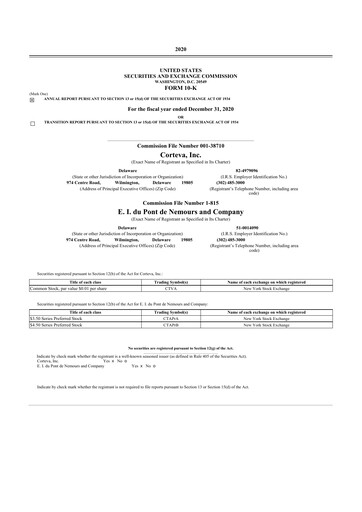 Thumbnail Corteva
 10-K Annual Report 