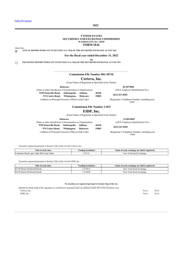 Thumbnail Corteva
 10-K Annual Report 