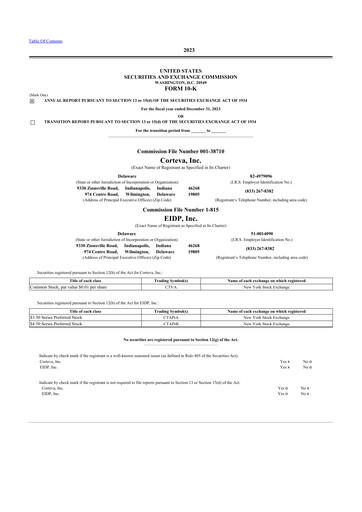 Thumbnail Corteva
 10-K Annual Report 