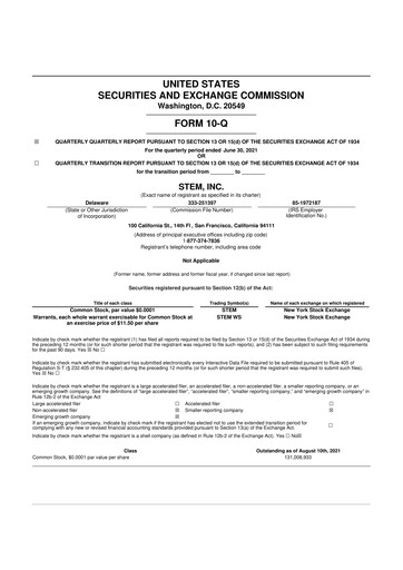 Thumbnail Stem, Inc
 10-Q Quarterly Report FY2021 