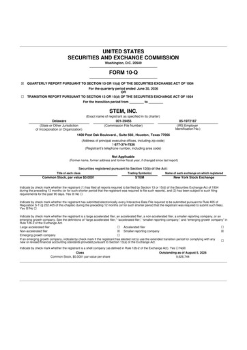 Thumbnail Stem, Inc
 10-Q Quarterly Report FY2026 
