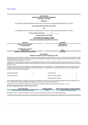 Thumbnail Hyliion 10-Q Quarterly Report FY2021 