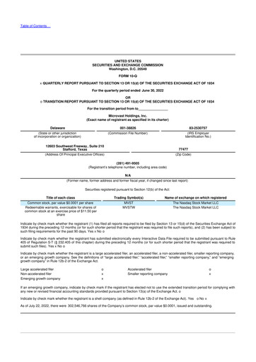 Thumbnail Microvast 10-Q Quarterly Report FY2022 