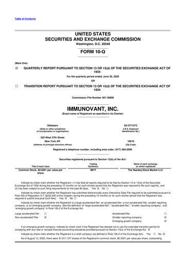Thumbnail Immunovant 10-Q Quarterly Report FY2020 