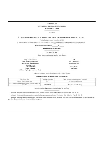 Thumbnail Clarivate 10-K Annual Report 2023