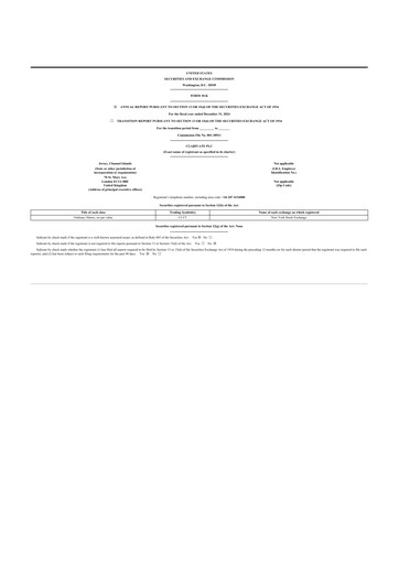 Thumbnail Clarivate 10-K Annual Report 2024