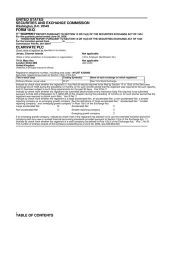 Thumbnail Clarivate 10-Q Quarterly Report FY2026 