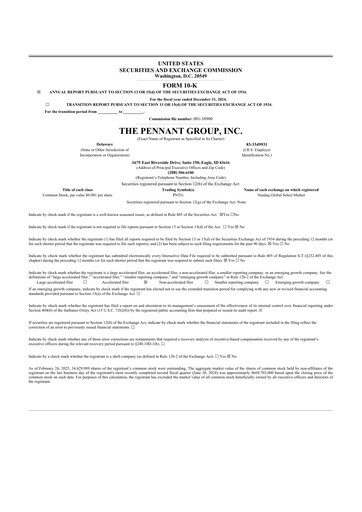 Vorschaubild The Pennant Group 10-K Jahresbericht 2024