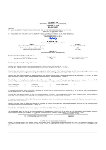 Thumbnail Chewy 10-K Annual Report 2023