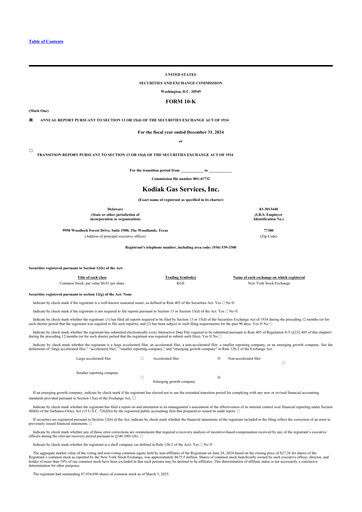 Thumbnail Kodiak Gas Services 10-K Annual Report 2024