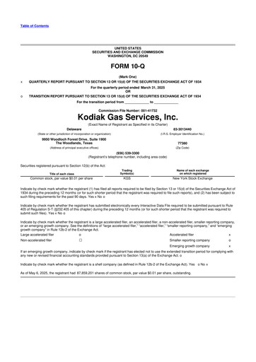Thumbnail Kodiak Gas Services 10-Q Quarterly Report FY2025 