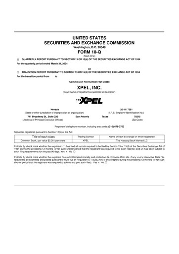 Vorschaubild XPEL 10-Q Quartalsbericht 2024 