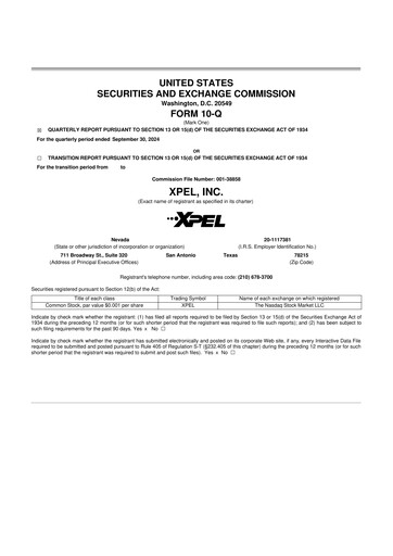 Vorschaubild XPEL 10-Q Quartalsbericht 2024 