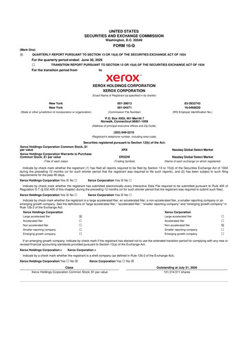 Vorschaubild Xerox 10-Q Quartalsbericht 2026 