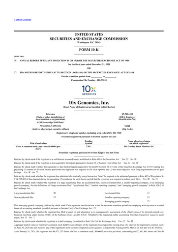Thumbnail 10x Genomics
 10-K Annual Report 2020