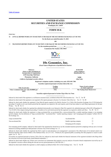 Thumbnail 10x Genomics
 10-K Annual Report 2022