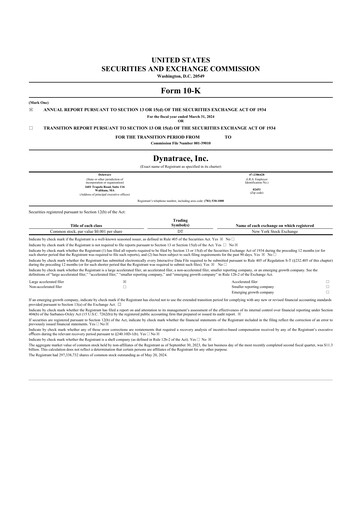 Thumbnail Dynatrace 10-K Annual Report 2024