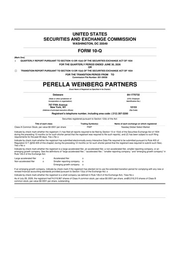 Thumbnail Perella Weinberg Partners 10-Q Quarterly Report FY2026 