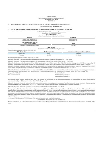 Thumbnail HeartBeam 10-K Annual Report 2021