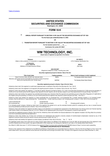 Thumbnail WM Technology 10-K Annual Report 2025