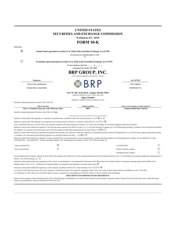 Thumbnail Baldwin Insurance Group 10-K Annual Report 2021