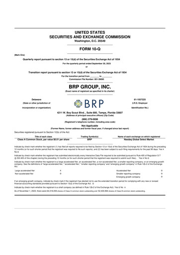 Vorschaubild Baldwin Insurance Group 10-Q Quartalsbericht 2023 