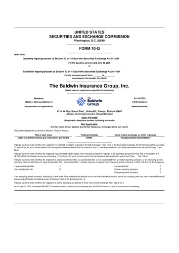 Thumbnail Baldwin Insurance Group 10-Q Quarterly Report FY2026 