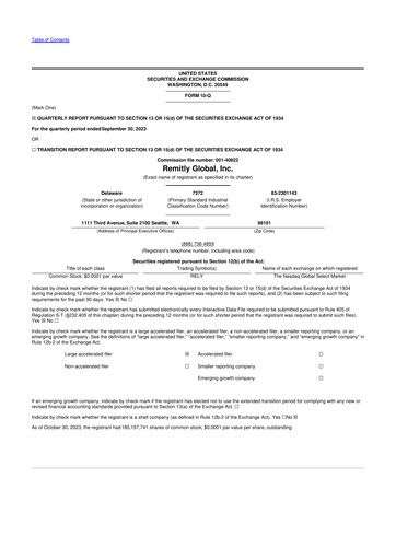 Thumbnail Remitly 10-Q Quarterly Report FY 