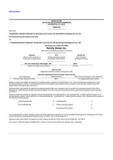 Thumbnail Remitly 10-Q Quarterly Report FY 