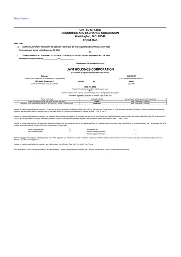 Vorschaubild UWM Holdings
 10-Q Quartalsbericht 2024 