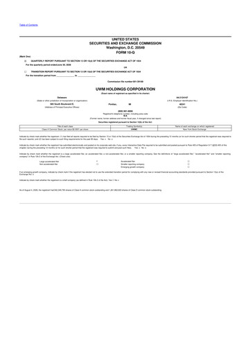 Miniature UWM Holdings
 10-Q Rapport trimestriel 2026 