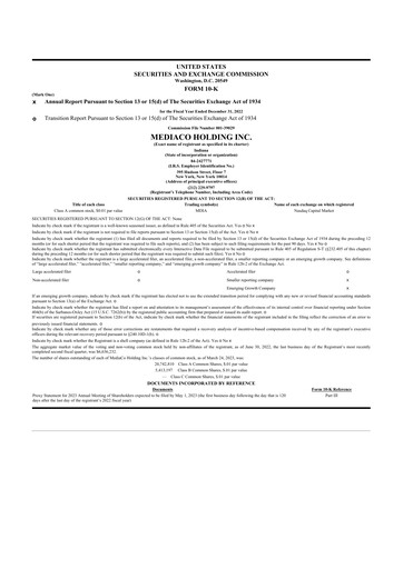 Thumbnail MediaCo Holding 10-K Annual Report 2022