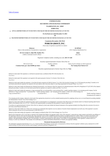 Thumbnail Porch Group 10-K Annual Report 2024