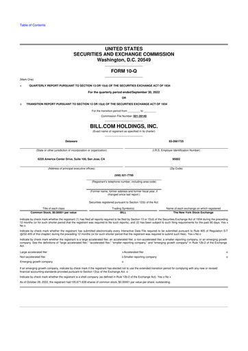 Thumbnail Bill.com 10-Q Quarterly Report FY2023 