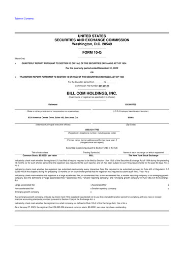 Thumbnail Bill.com 10-Q Quarterly Report FY2023 