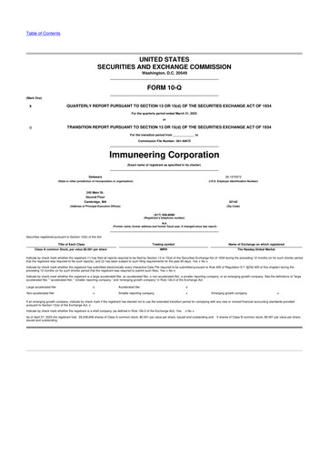 Thumbnail Immuneering 10-Q Quarterly Report FY2023 