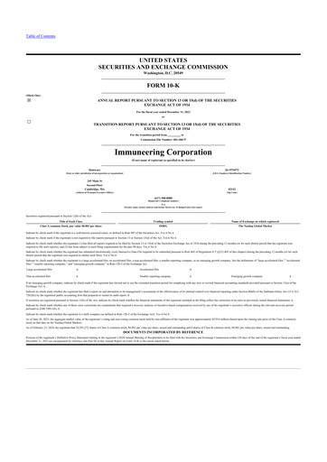 Thumbnail Immuneering 10-K Annual Report 2023