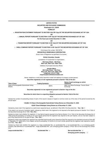 Thumbnail Brookfield Renewable 20-F Annual Report 2025