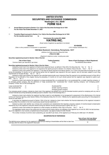 Thumbnail Viatris 10-K Annual Report 2025