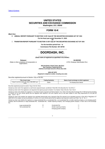 Thumbnail DoorDash 10-K Annual Report 2025